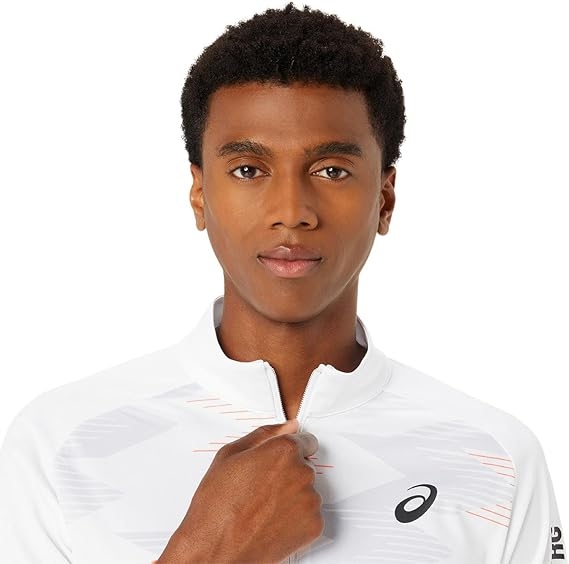 Áo Khoác Asics Chính Hãng - Dry Stretch Knit Graphic - Trắng | JapanSport 2031E539-100