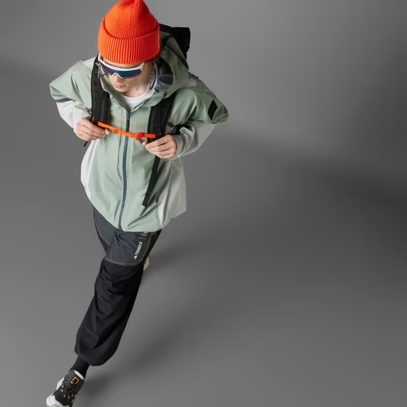 Áo Khoác gió Adidas Nam Chính Hãng - National Geographic WIND.RDY - Màu Xanh | JapanSport JD5835