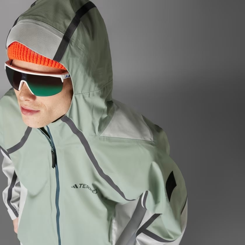 Áo Khoác gió Adidas Nam Chính Hãng - National Geographic WIND.RDY - Màu Xanh | JapanSport JD5835