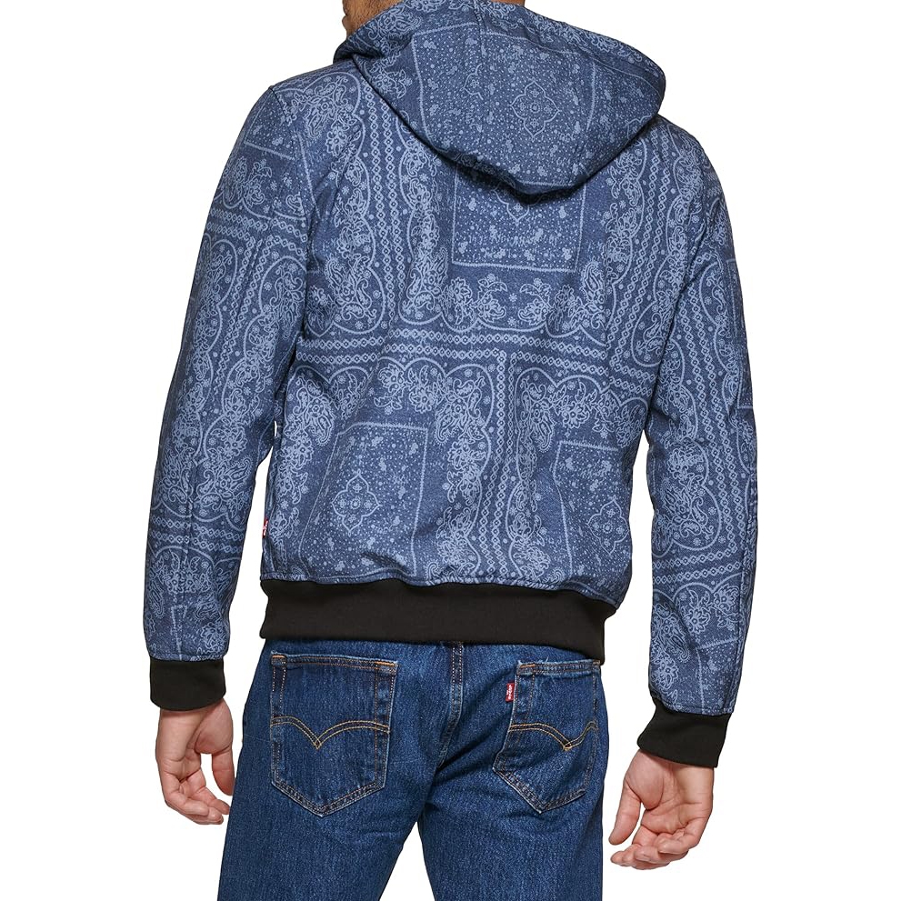 Áo Khoác Levi's Chính Hãng - Hooded Water Resistant Softshell Bomber - Màu Xanh | JapanSport LM9RP750-fbc