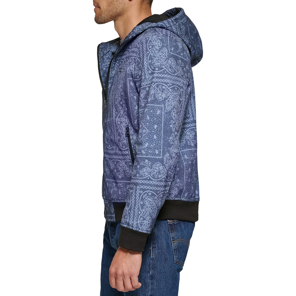 Áo Khoác Levi's Chính Hãng - Hooded Water Resistant Softshell Bomber - Màu Xanh | JapanSport LM9RP750-fbc