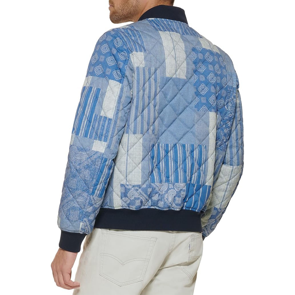 Áo Khoác Levi's Chính Hãng - Quilted Open Bottom Bomber - Màu xanh | JapanSport LM2RP433-lin