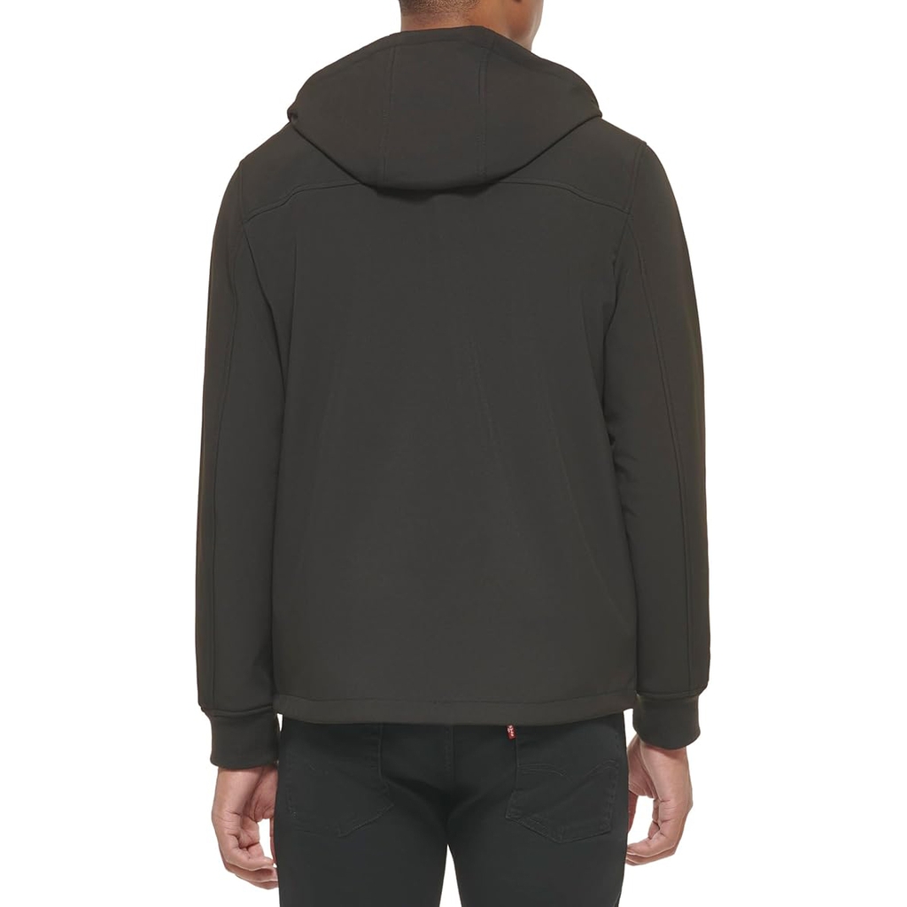 Áo Khoác Levi's Chính Hãng - Water-Resistant Soft Shell Trail Hoodie Jacket - Màu đen | JapanSport LM3OP196-BLK