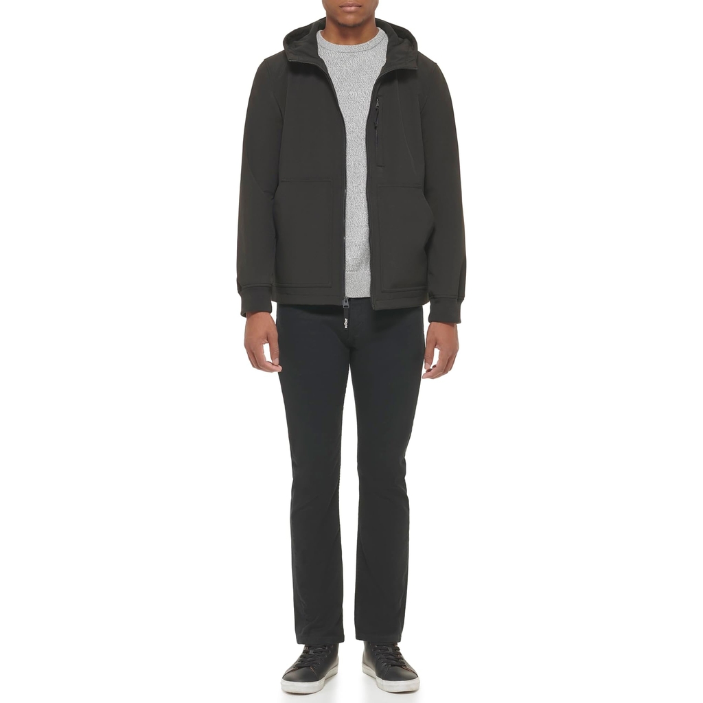 Áo Khoác Levi's Chính Hãng - Water-Resistant Soft Shell Trail Hoodie Jacket - Màu đen | JapanSport LM3OP196-BLK