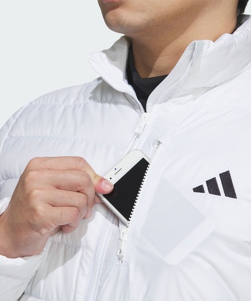 Áo Khoác lông vũ Adidas Chính Hãng - Ấm áp, chống thấm nước, có khóa kéo toàn phần WIND.RDY - Màu Trắng | JapanSport HZ6070