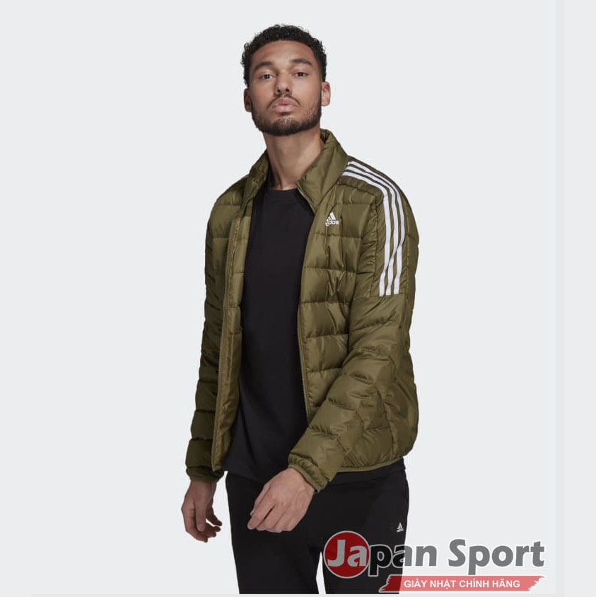 Áo Khoác lông vũ Adidas Nam Chính Hãng - Essentials Down Jacket - Olive | Japababy GT9168