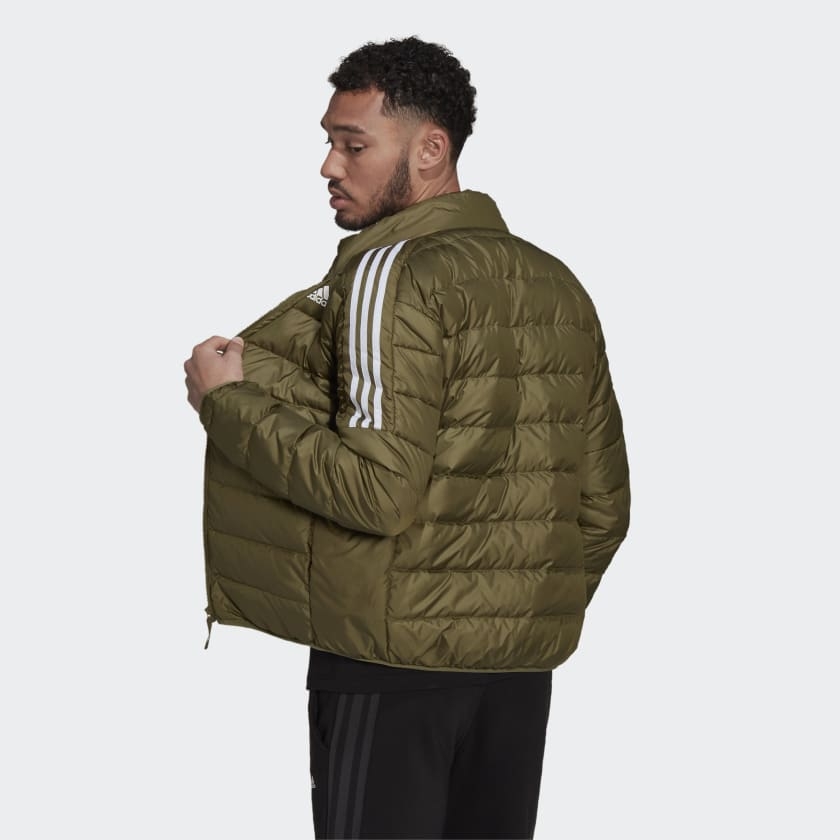 Áo Khoác lông vũ Adidas Nam Chính Hãng - Essentials Down Jacket - Olive | Japababy GT9168