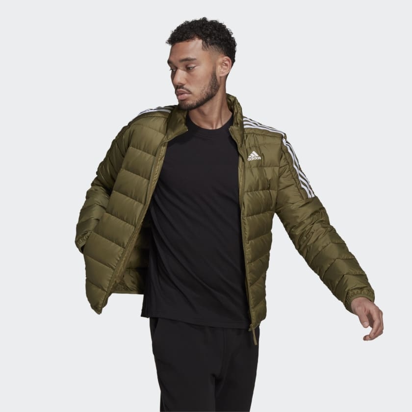 Áo Khoác lông vũ Adidas Nam Chính Hãng - Essentials Down Jacket - Olive | Japababy GT9168