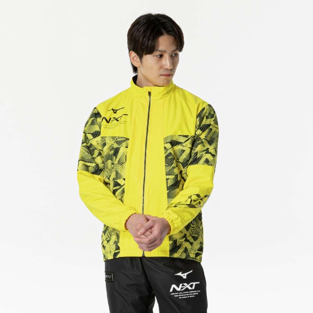 Áo Khoác Mizuno Chính Hãng - N-XT Breath Thermo Warmer - Màu vàng | JapanSport 32JEB740-47