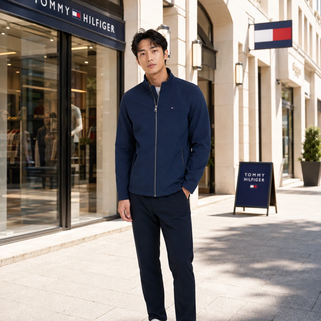 Áo Khoác Tommy Hilfiger Chính hãng - Active Soft Shell - Màu xanh | JapanSport 155SP287