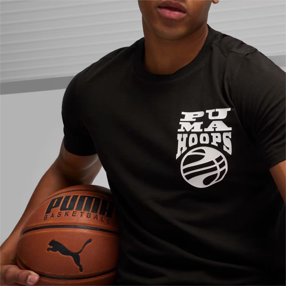 Áo Phông Puma Chính hãng - Polera de basketball para hombre The Hooper - Màu đen | JapanSport 624828-03