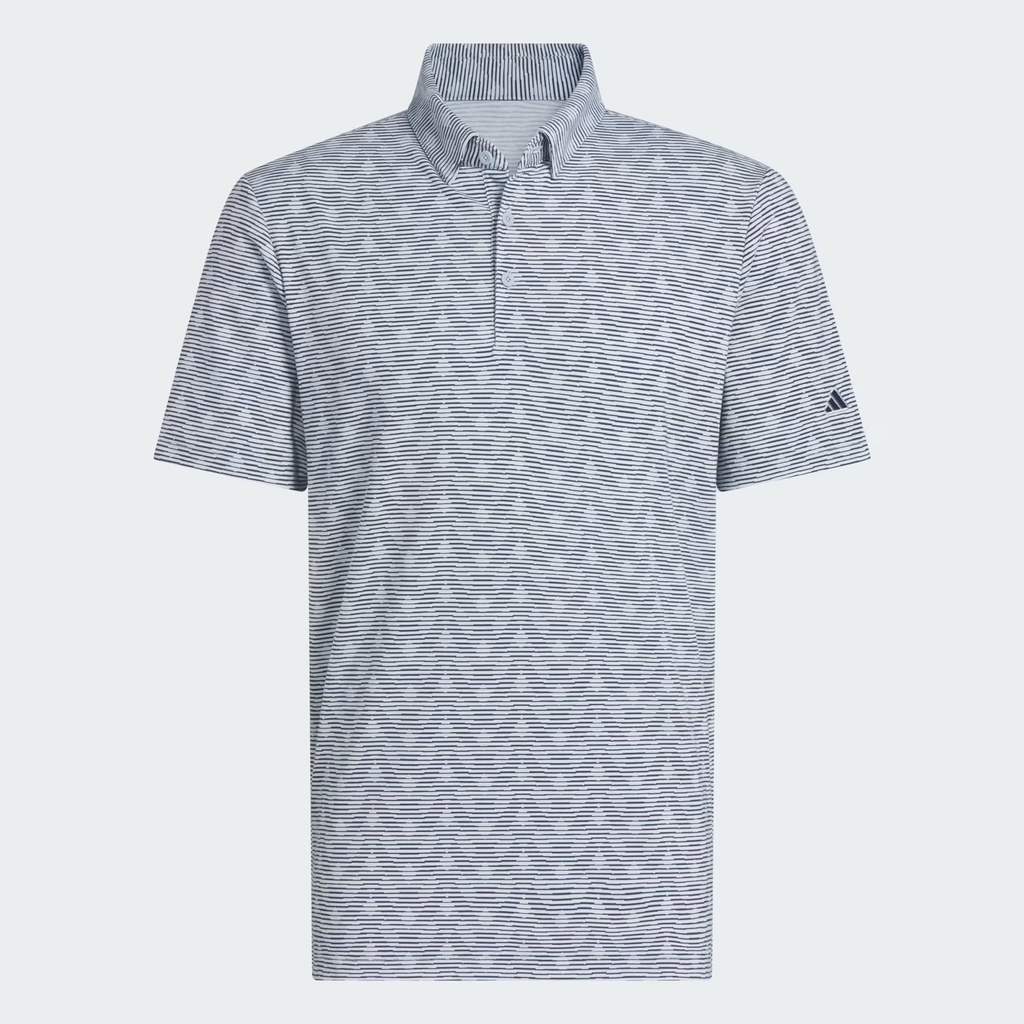 Áo Polo Adidas Nam Chính Hãng - Go-To Printed Stripe Polo Shirt - Màu xanh | JapanSport JP2329