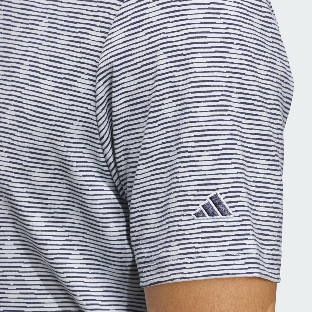 Áo Polo Adidas Nam Chính Hãng - Go-To Printed Stripe Polo Shirt - Màu xanh | JapanSport JP2329