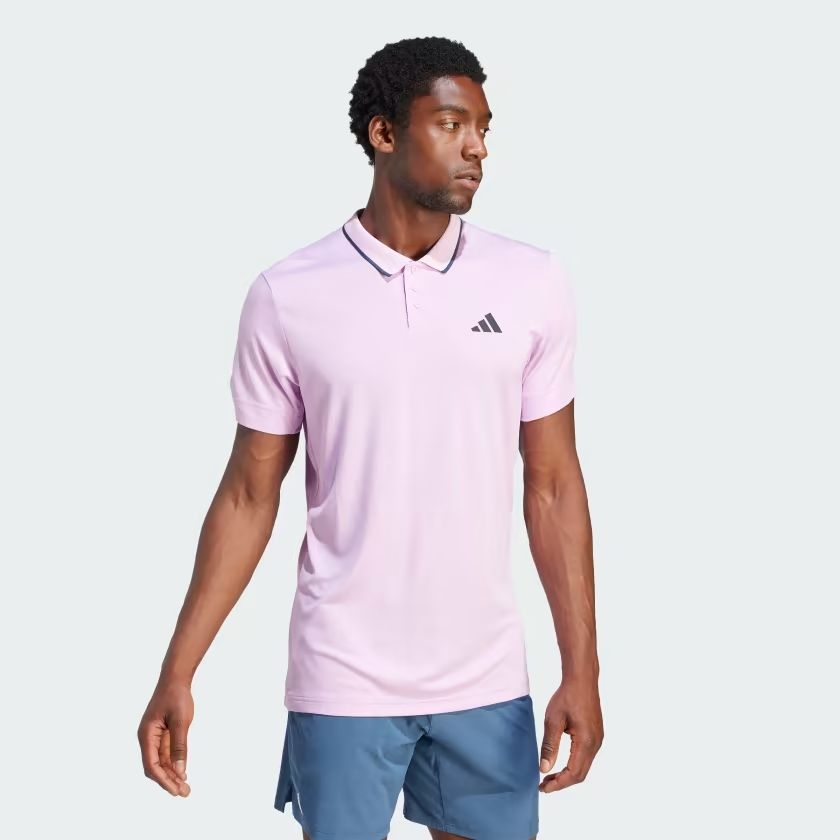 Áo Polo Adidas Nam Chính Hãng -  TENNIS FREELIFT - Hồng | JapanSport IA8286