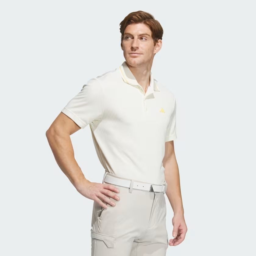 Áo Polo Ngắn Tay Adidas Nam Chính Hãng - Jacquard AEROREADY - Màu Vàng chanh | JapanSport IN6646