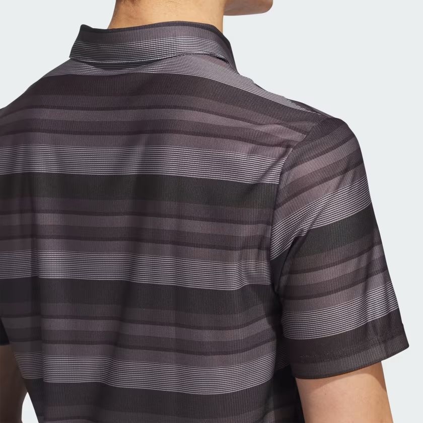 Áo Polo Adidas Nam Chính Hãng - ULTIMATE365 HEAT.RDY STRIPE - Đen/Xám  | JapanSport IV7200