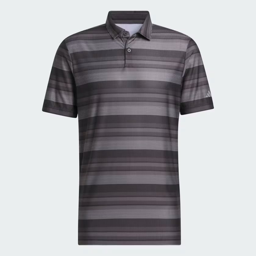 Áo Polo Adidas Nam Chính Hãng - ULTIMATE365 HEAT.RDY STRIPE - Đen/Xám  | JapanSport IV7200