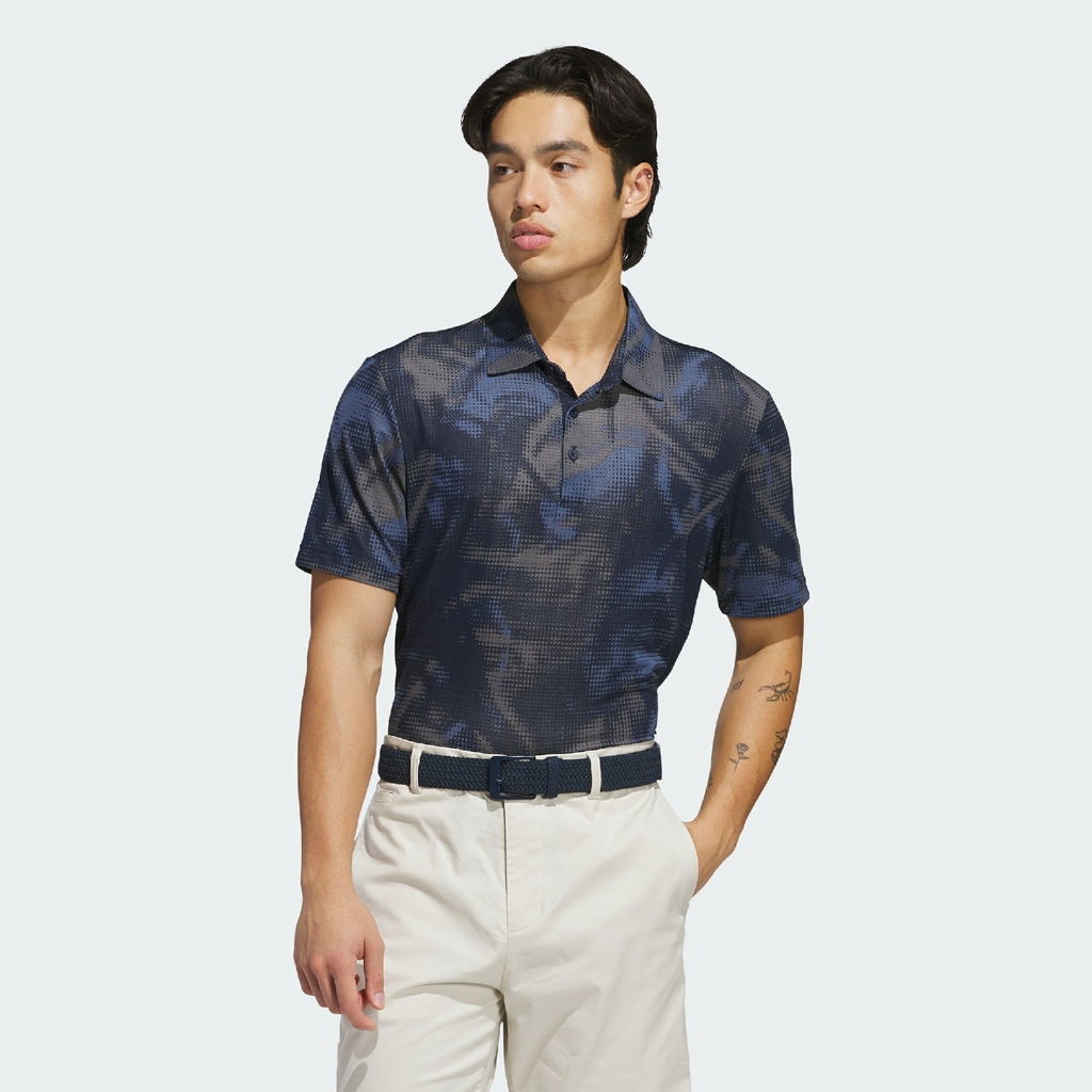 Áo Polo Adidas Nam Chính Hãng - Ultimate365 Printed Mesh Polo Shirt - Màu navy | JapanSport JN9074