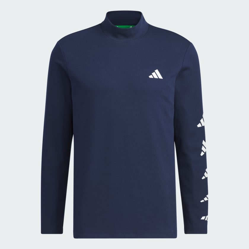 Áo Dài Tay Golf Adidas Nam Chính Hãng - Play Green AEROREADY 2-in-1 - Màu Trắng/Xanh| JapanSport HY0964