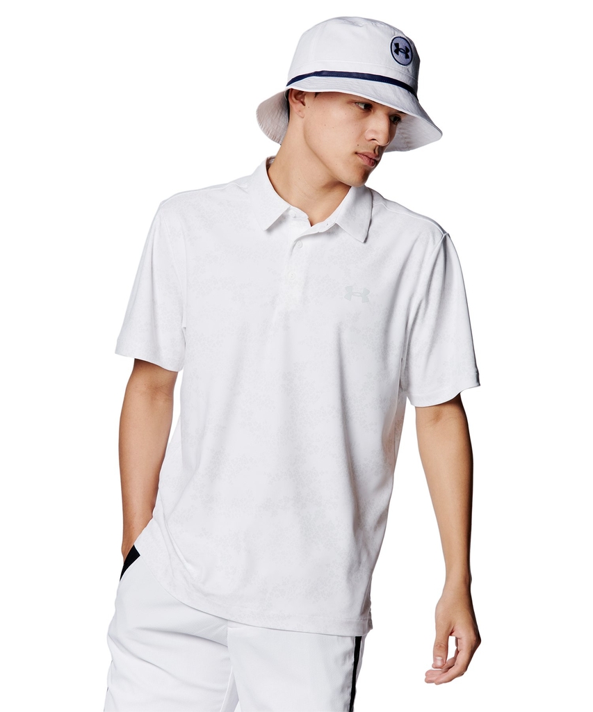 Áo Polo Golf Under Armour Chính hãng - Summer Piqué Polo Grey - Màu trắng | JapanSport 1385532-023