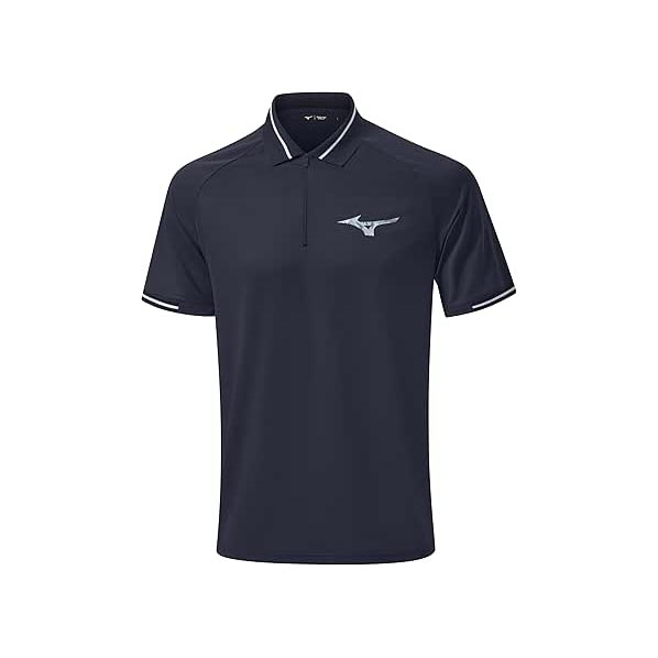 Áo Polo Mizuno Chính Hãng - Golf Wear Smooth Polo Collar - Màu Navy | JapanSport E2GAB002-14