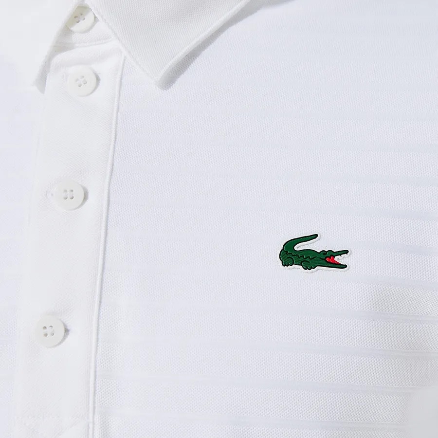 Áo Polo Lacoste Chính hãng - Sport Textured Breathable Golf - Màu Trắng | JapanSport DH6844-51-001