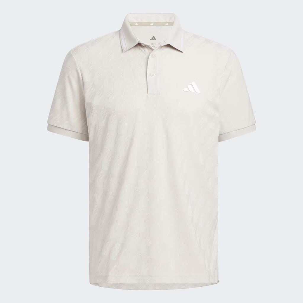 Áo Polo Adidas Nam Chính Hãng - JACQUARD SHORT-SLEEVE POLO SHIRT - Màu Be | JapanSport JY8235