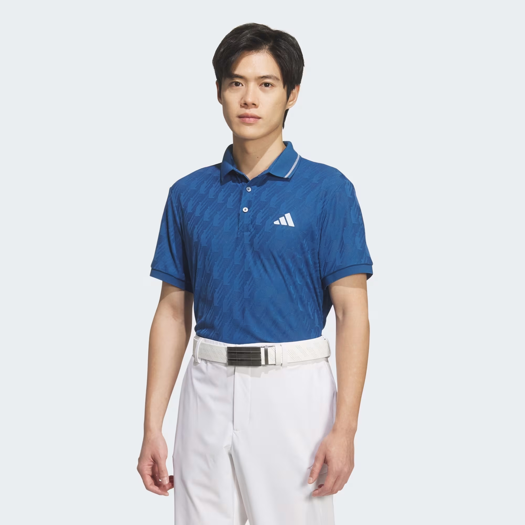 Áo Polo Adidas Nam Chính Hãng - JACQUARD SHORT-SLEEVE POLO SHIRT - Màu Xanh | JapanSport JZ4360
