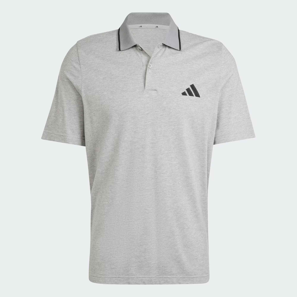 Áo Polo Adidas Nam Chính Hãng - Piqué Small Logo Essentials Polo Shirt - Màu Xám | JapanSport JE9022