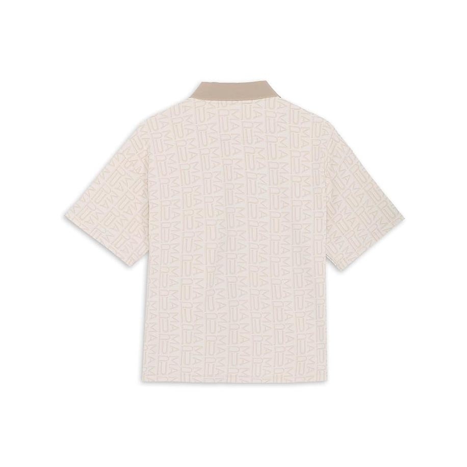 Áo Polo Puma Nữ Chính Hãng - FOG Jacquard AOP Women's Polo Shirt - Màu be | JapanSport 633354-03