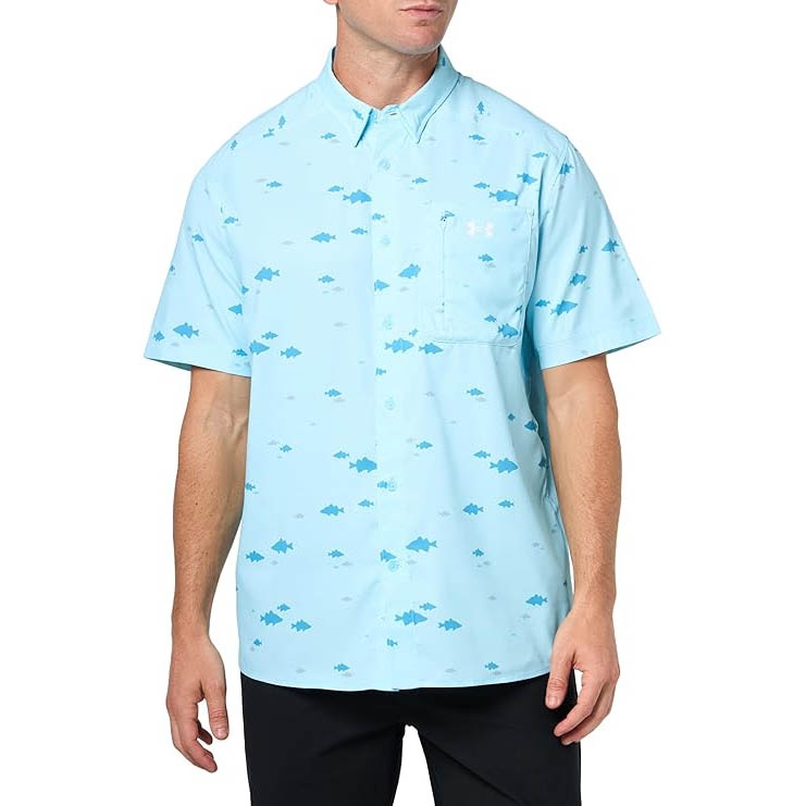Áo Sơ mi Under Armour Chính hãng - Dockside Short Sleeve T-Shirt - Màu Xanh | JapanSport 376577-494