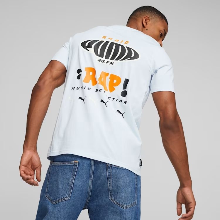 Áo Phông Puma Chính hãng - FM Men's Graphic T-Shirt - Màu Xanh| JapanSport 622742-69