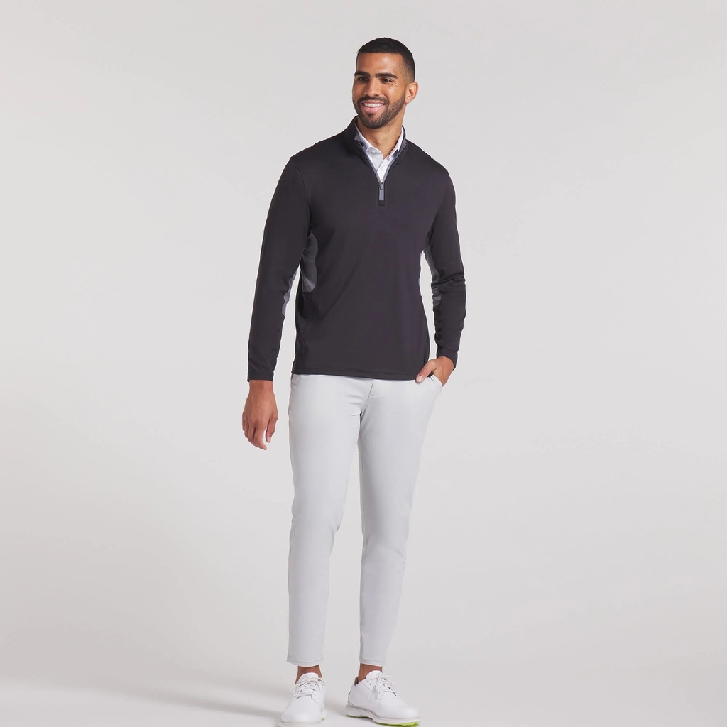 Áo Dài Tay Nam Puma Chính Hãng - Pure 2.0 Golf Quarter-Zip Men - Màu đen | JapanSport 628858-01