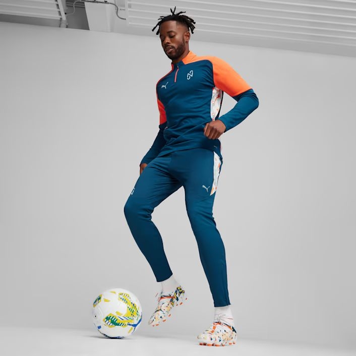 Áo Phông Puma Chính hãng - PUMA x NEYMAR JR Creativity Quarter-Zip Football Top - Màu Xanh | JapanSport 658950-13