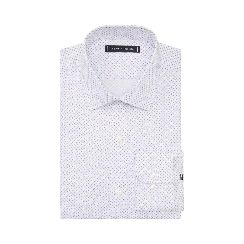 Áo sơ mi Tommy Hilfiger Chính hãng - Flex Essentials Button Down Dress Shirt - Màu trắng | JapanSport 24N2309460