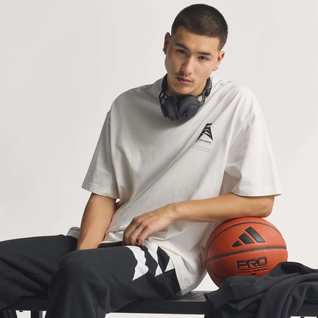 Áo Phông Adidas Chính hãng - ÁO THUN ANTHONY EDWARDS GFX SCHEMATIC - Màu Trắng | JapanSport KB7256