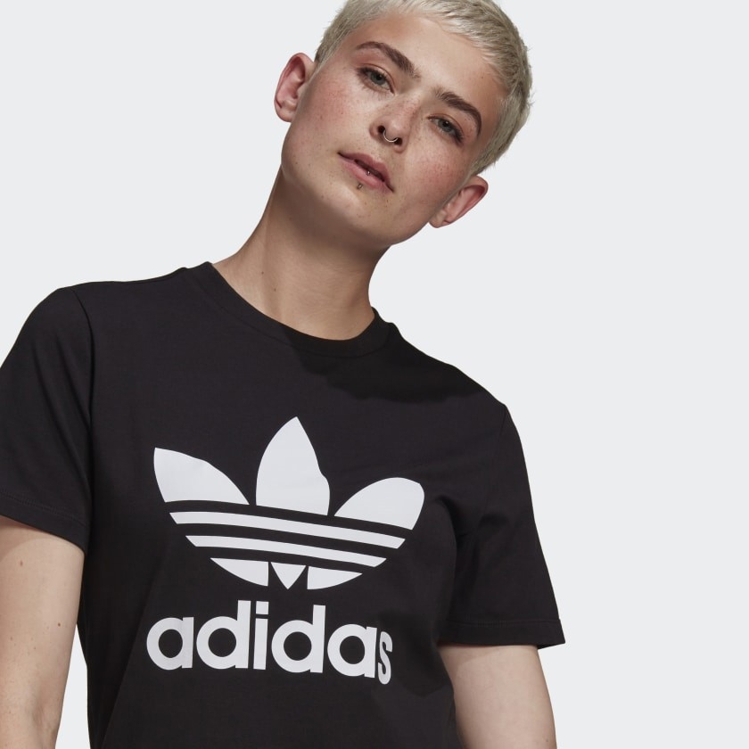 Áo Phông Adidas Nữ Chính Hãng - 3-Stripes Tee - Đen | JapanSport GN2896