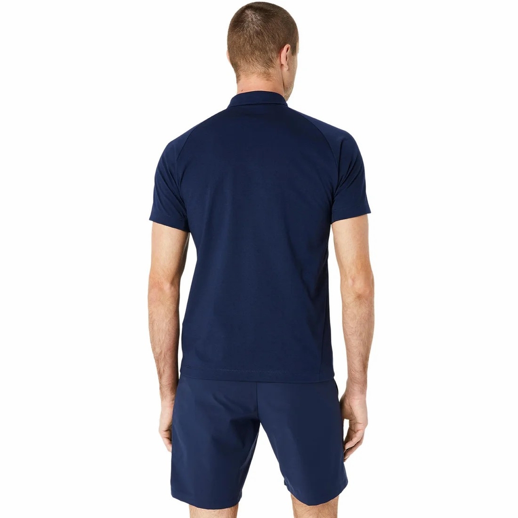 Áo Polo Asics Chính Hãng - XX DRY cotton POLO SHIRT Midnight - Màu Navy | JapanSport 2101A214-405