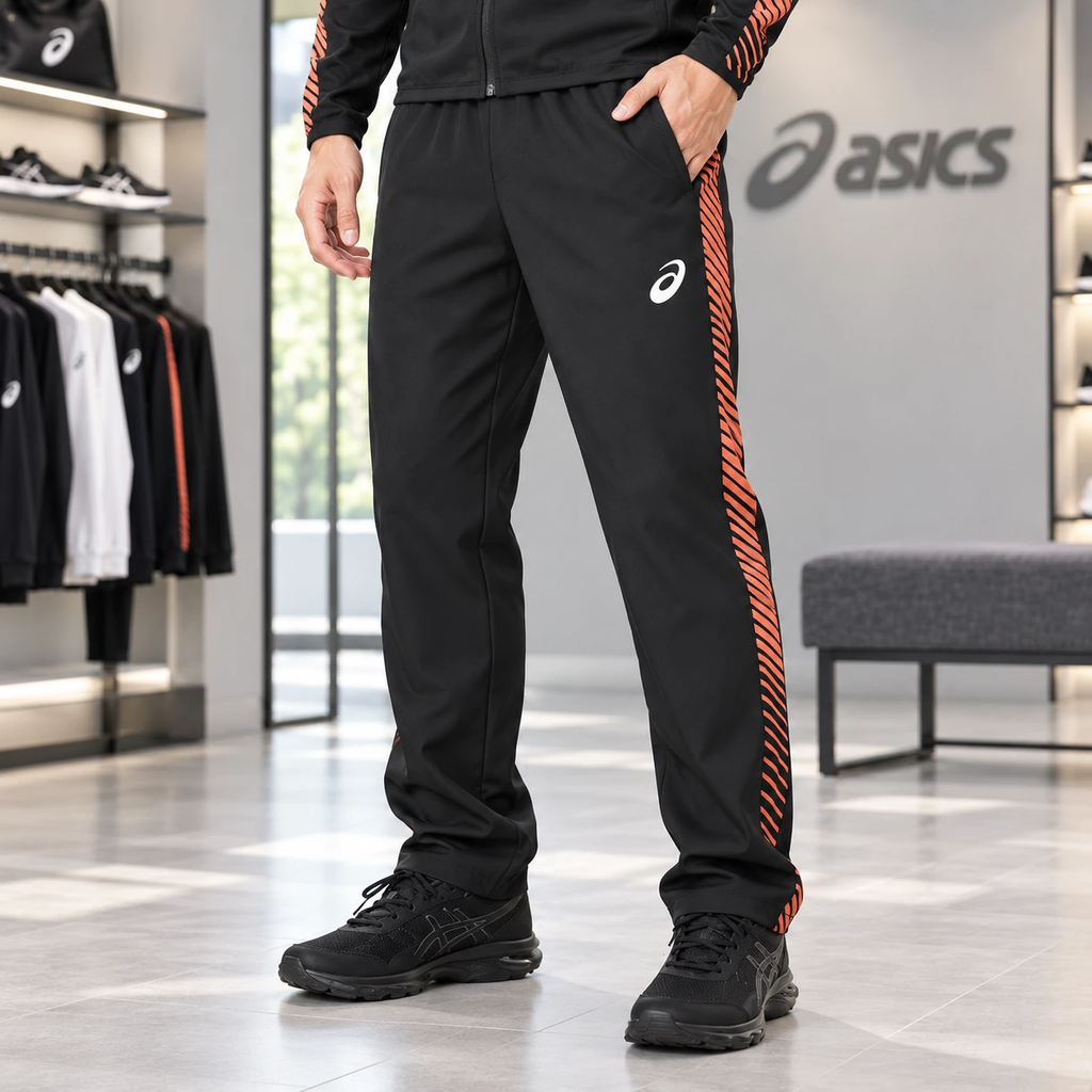 Bộ thể thao nam Asics Chính hãng - Training Jacket Slim và Cross Pants- Màu Xanh | JapanSport 2031A778 + 2031C002-002