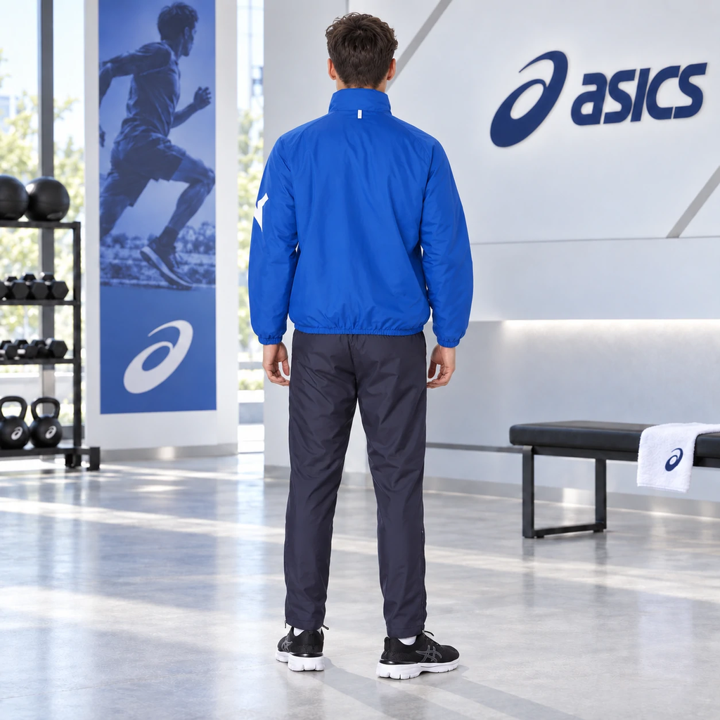 Copy of Bộ thể thao Asics Chính hãng - Tricot Windbreaker - Màu Xanh | JapanSport 2031E275-402+2031E273-400