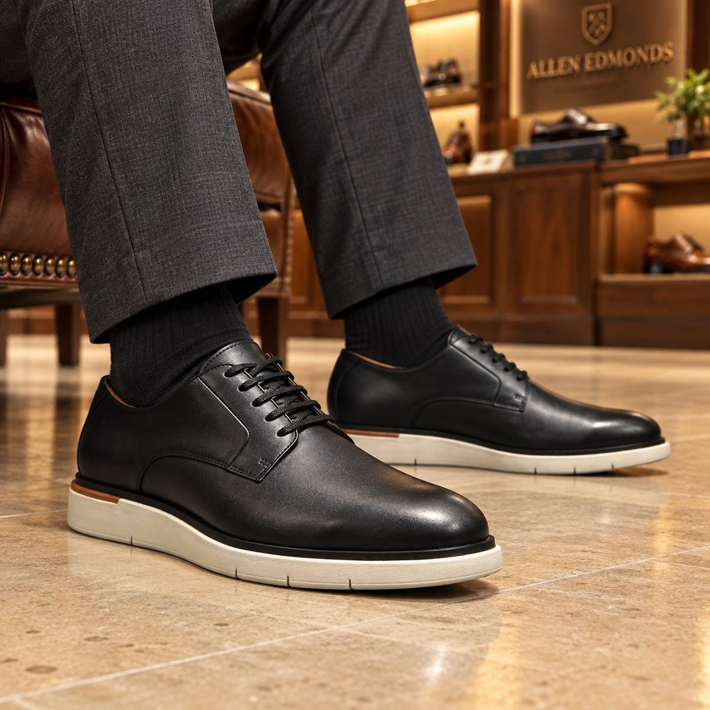 Giày Allen Edmonds Nam Chính Hãng - CARSON,BLACK LE - Màu Đen | JapanSport 6788