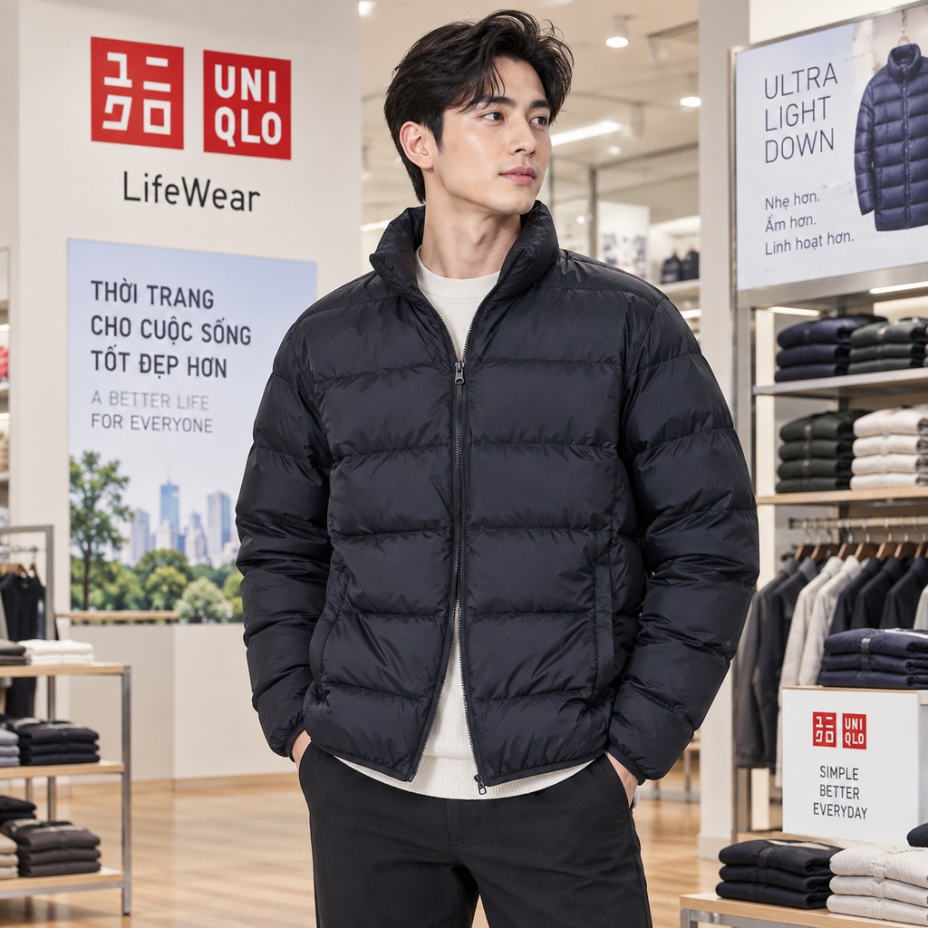 Áo Khoác Lông Vũ Uniqlo Chính hãng - Ultra Light Down Jacket - NAVY | JapanSport 449631-69