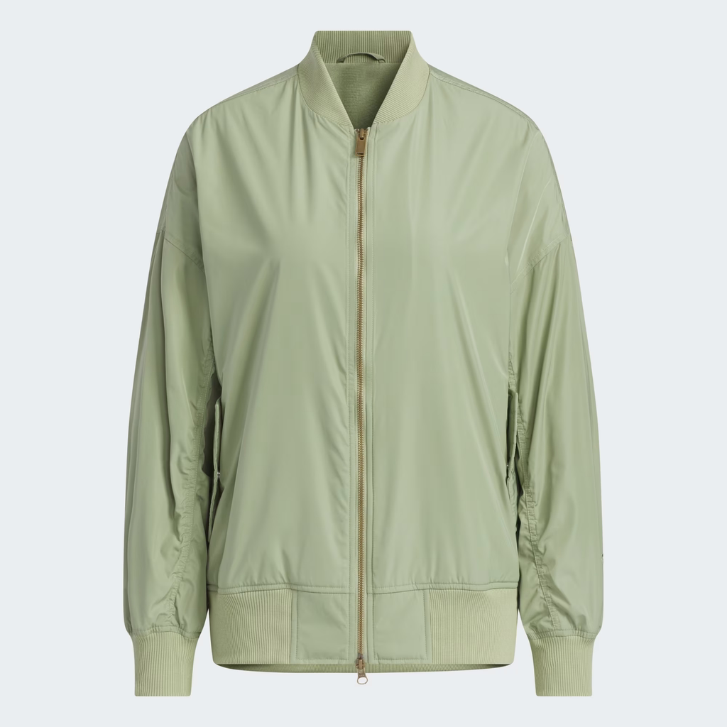 Áo Khoác Adidas Nữ Chính Hãng - College Loose Fit Bomber Jacket - Xanh | JapanSport JG3789