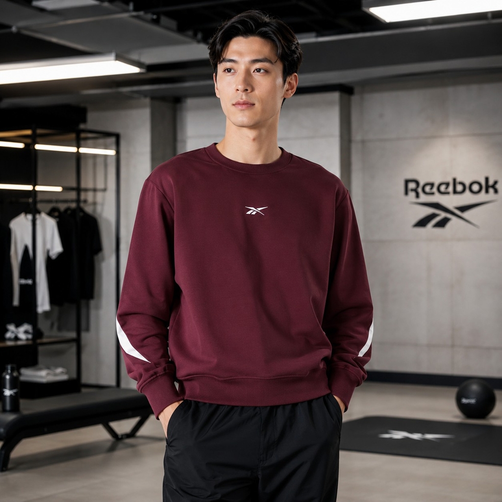 Áo Dài Tay Reebok Chính Hãng - Classic Vector Crewneck Sweatshirt - Màu Đỏ Đô | JapanSport 100036144