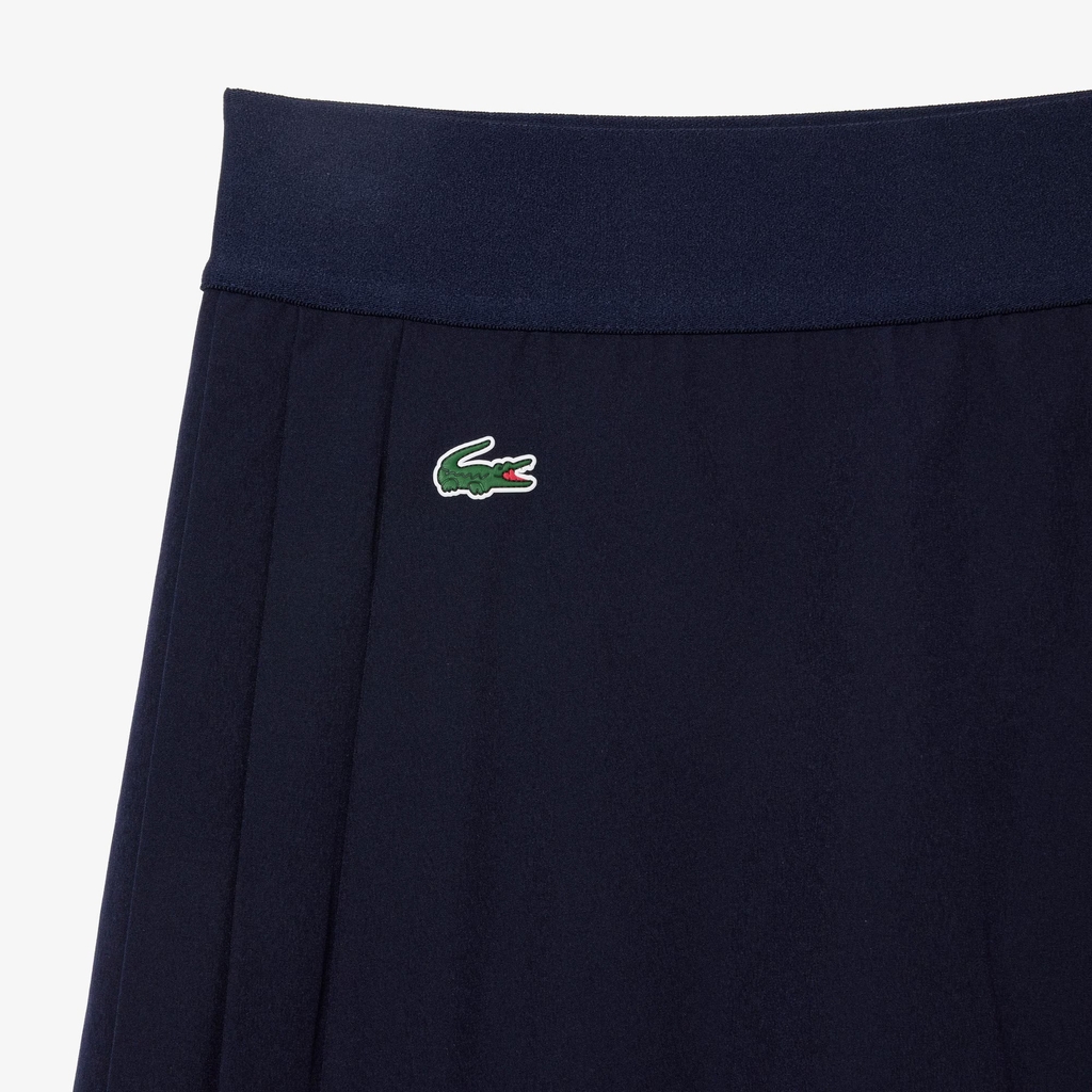 Chân Váy Lacoste Nữ Chính Hãng - Lined Ultra Dry Stretch Golf Skirt - Màu Navy | JapanSport JF9433-51-423