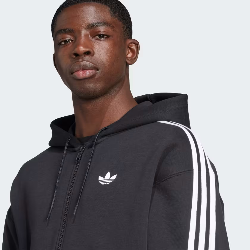 Áo Khoác Adidas Nam Chính Hãng - Adicolor Spacer Oversized Hoodie - Màu Đen | JapanSport   JX1507