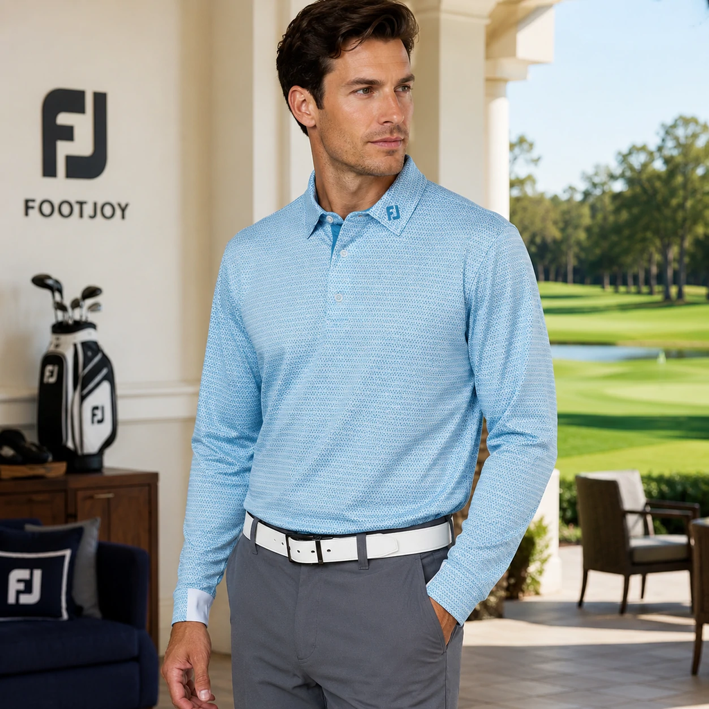 Áo Dài Tay FOOTJOY Chính Hãng - Golf FootJoy- Màu Xanh | JapanSport 38545 FJ-F25-S15