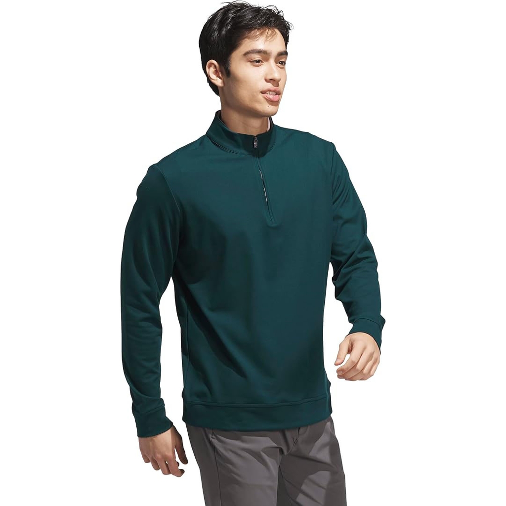 Áo Dài Tay Adidas Nam Chính Hãng - Ultimate365 Elevated Quarter-zip Jacket - Màu Xanh | JapanSport JL5322