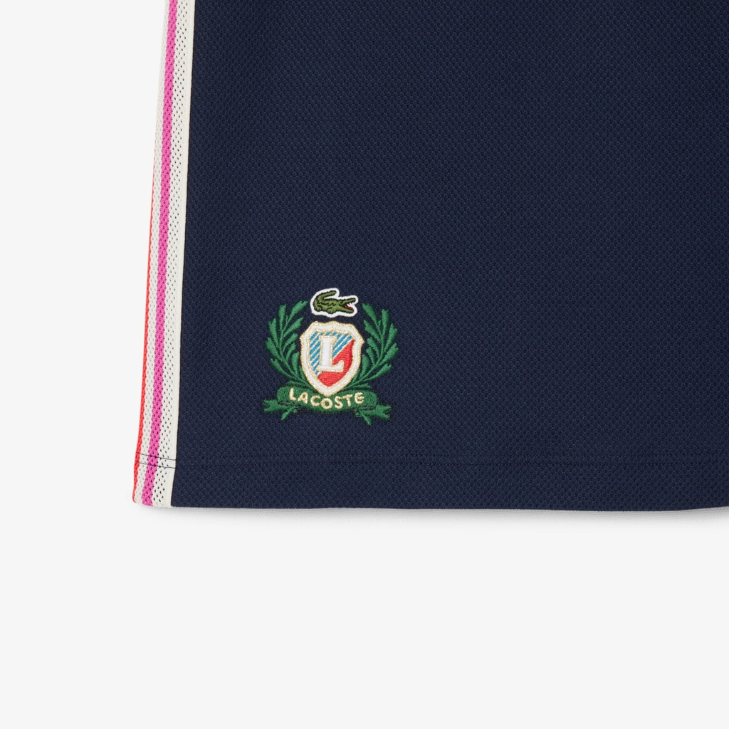 Chân Váy Lacoste Nữ Chính Hãng - Textured piqué skirt - Màu Navy | JapanSport JF0522-51-166