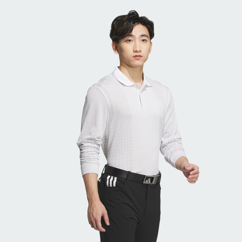 Áo Polo Adidas Nam Chính Hãng -  PRIMEKNIT long-sleeved shirt with seamless sides - Màu Trắng | JapanSport IM7301